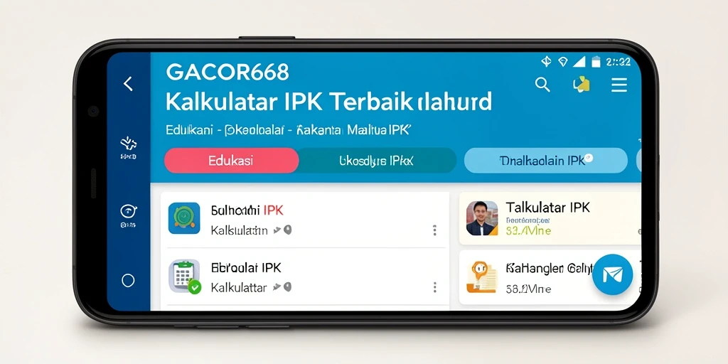 Antarmuka GACOR668 yang sederhana dan fungsional untuk Kalkulator IPK.