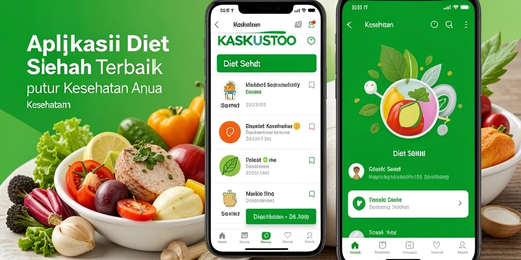 Tampilan antarmuka KASKUSTOTO yang intuitif dan fungsi diet sehat.