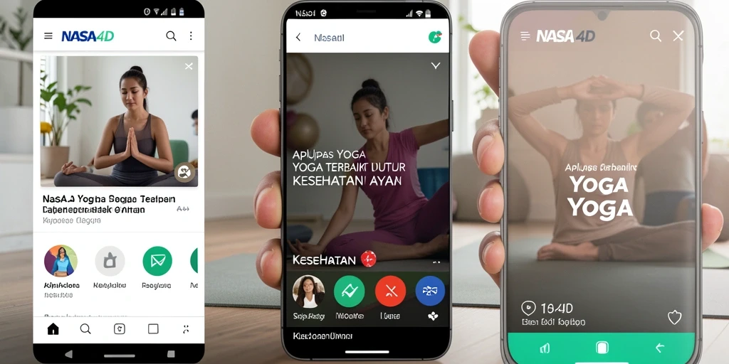 Tampilan antarmuka NASA4D dengan fungsi Yoga yang intuitif.
