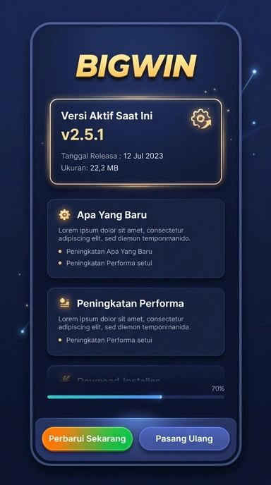 Riwayat Versi Aplikasi bigwin untuk Pengguna Android